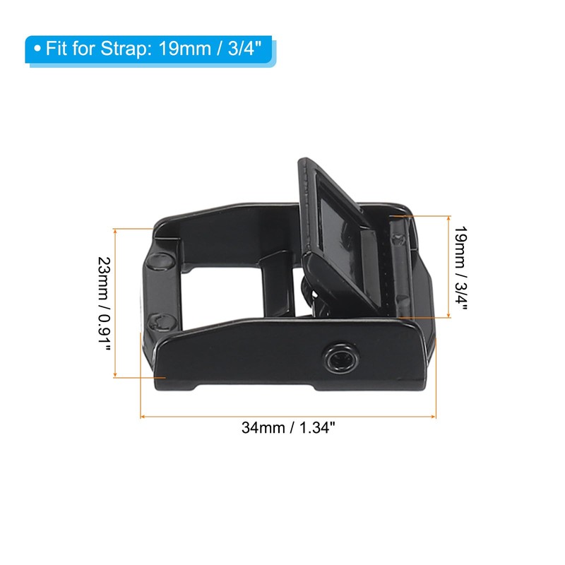 PATIKIL Cam Buckle, 5 Pack Metal Press Lock Fasteners 1.34"