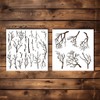 2 Pcs Tree Branches Stencil Template - Reusable Big Large