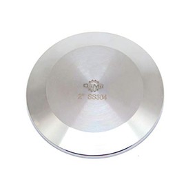 QiiMii SS304 2" Stainless Steel Sanitary Tri Clamp Clover Solid End Cap, 1 pack