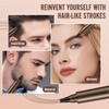 AWROSE Eyebrow Pencil, 3D Waterproof Microblading Eyebrow Pen 4 Fork