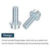 sourcing map M10x30mm Flanged Socket Head Cap Screws, 20pcs 8.8