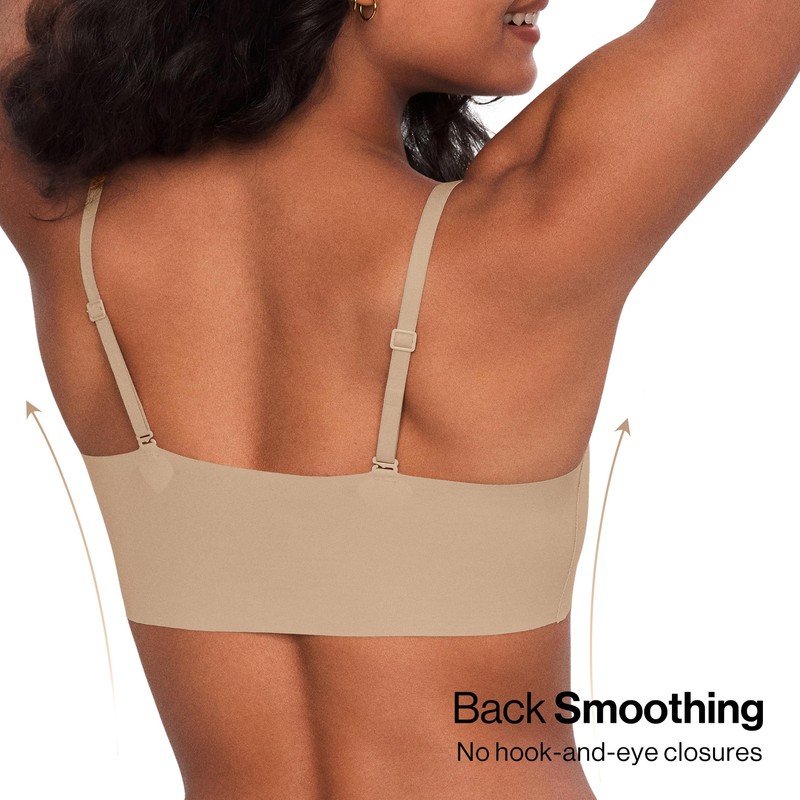 Seamless Bras Spaghetti Strap Pull On Bralette for Women Wireless