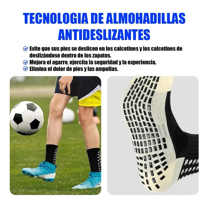 8 Par Calceta Antiderrapantesy Medias Recortadas Para Futbol