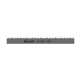 Starrett Duratec SFB Band Saw Blade with Carbon Steel - Hook High Tooth, Raker Set, Positive Rake - 154" Length, 1/2" Width, .025" Thickness, 4 TPI - 91350-12-10