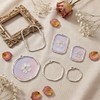 48 Pcs Open Bezels for Resin, Alloy Open Back Bezel