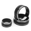 3pcs Car Air Conditioning Interior Climate Controller Knob Cover Black