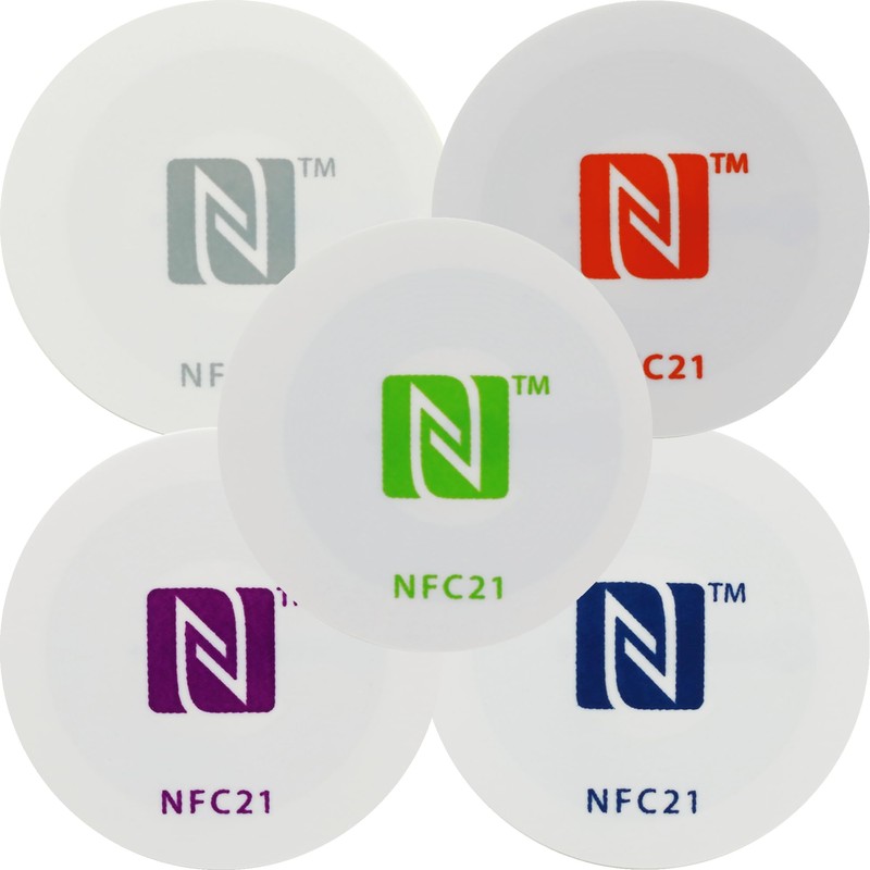 NFC Tag sticker 30 mm, 180 + 540 byte, 100%