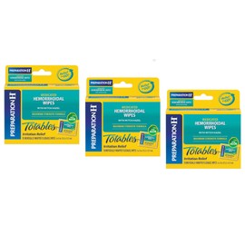 Preparation H Totables Irritation Relief Wipes 10 Each (Pack of 3)