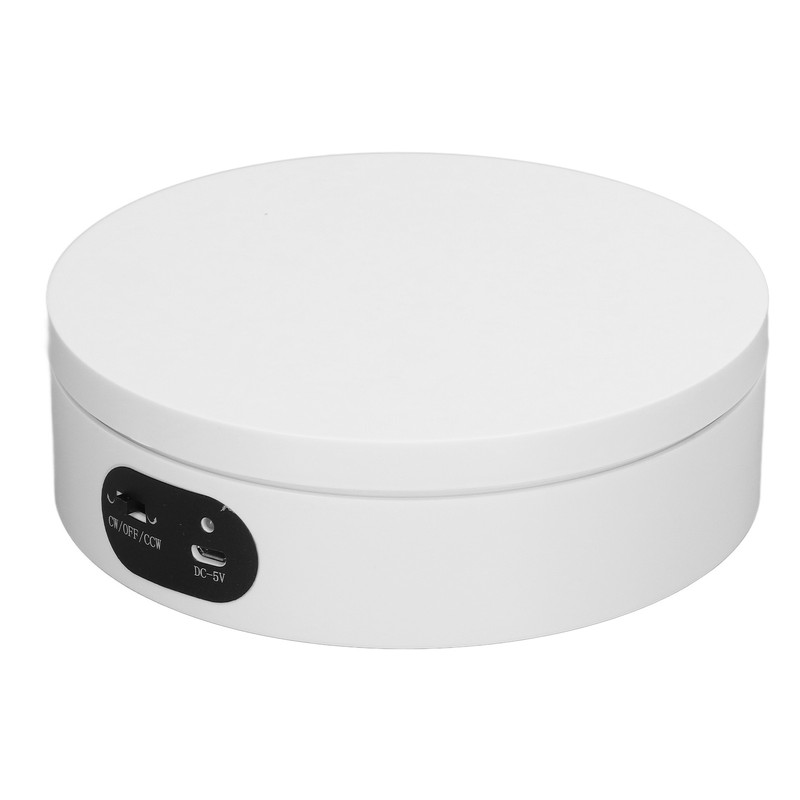 Rotating Display Stand White Epoxy Resin Flashing Motorized Rotating Display
