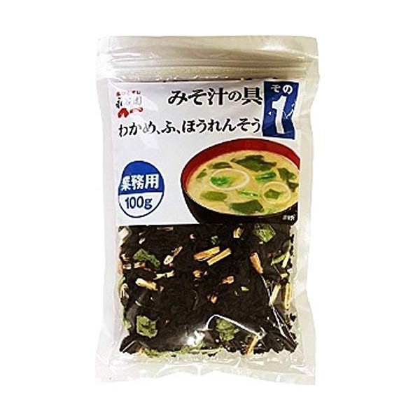 Ingredients that one of Nagatanien miso soup for business (seaweed, Fall, spinach) 100g