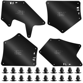 jiankun Toyota Tundra Fender Liner Splash Guard - Essential Wheel Well Liners for Tundra Sequoia 2007-2020, Top Toyota Tundra Accessories for Superior Protection(with 20 Clips), Black-D