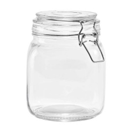 Unbranded Airtight Glass Food Storage Jar Canister Coffee Beans Nuts Spices Cereal 38 oz