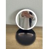 Glo Tech Foldable Travel LED Mirror Black Open Box