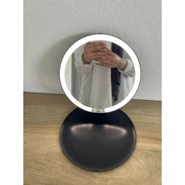 Glo Tech Foldable Travel LED Mirror Black Open Box