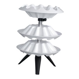 Harilla Nagellack -Display -Rack, Lippenstift Organizer Ständer 3 Tier vertikaler Lippenstifthalter Organizer für Office Workspace, Weiß