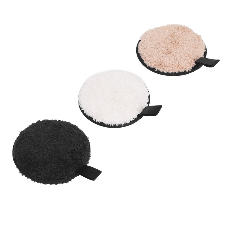 Makeup Remover Puff 3 Colors Purifies Skin Pore Cleansing Exfoliation