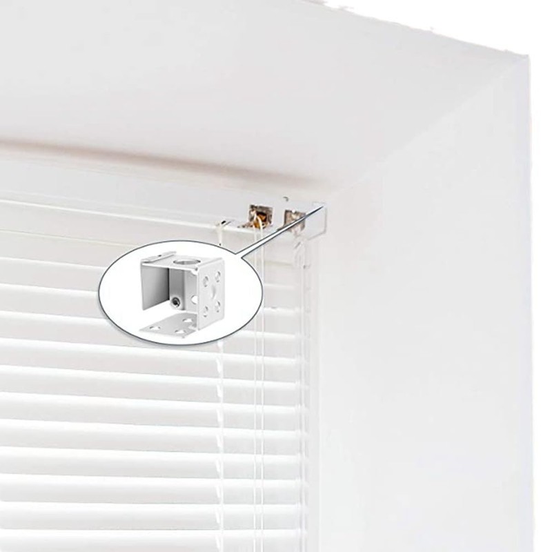 4 Pcs Venetian Blind Fittings, White Window Profile Box Mounting