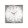 PRISTINE ENTERPRISE LARGE STYLISH MODERN WALL CLOCK with Silver Frame