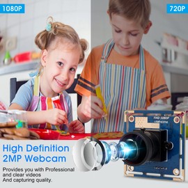 G 1080P USB Fisheye Camera Module Wide Angle High Speed PC Camera for Computer Lightburn Camera Fast Frame 120fps 60fps Laser Engraver Camera Industrial Video CCTV USB Security Webcam Board