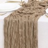 LINXTAR Nude Table Runner Cheesecloth Table Runner 10FT Farmhouse Table