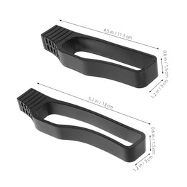 GANAZONO 1 Pair Mountain Bike Chain Guides Durable Bicycle Chain Protectors for Water Damage Resistance Easy Installation Removal Compatible with Various Bikes Black