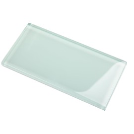 Lovdeco Peel and Stick Glass Subway Tile, 3 x 6 Inch, 5 Sq Ft, Light Green Glass for Bathroom Kitchen Backsplash Wall, 40-Pack