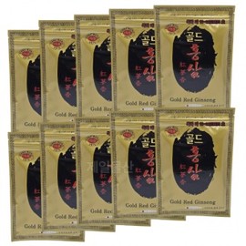 20 Gold Red Ginseng Pads, Red Ginseng Herbal Ingredients Healthy Fomentation Patch 10