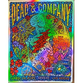 DEAD AND COMPANY STICKER/POSTER APRIL 26TH 2025 SPHERE LAS VEGAS