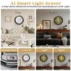 Pytha Sight Illuminated Large Metal Outdoor Clocks Waterproof 15 Inches