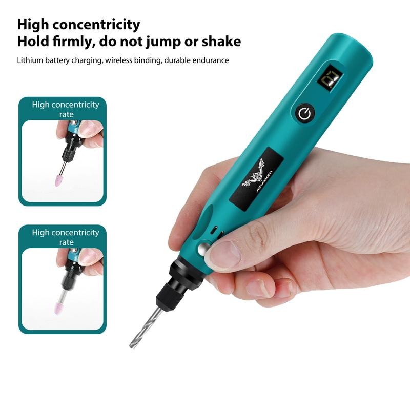 JENABOM Mini Cordless Rotary Tool, USB Charging, 5-Speed Rotary Tool