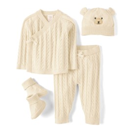 Gymboree,Take Me Home 100% Cotton Newborn Outfit,Polar Bear,0-3 Months