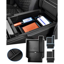 Karltys Center Console Organizer for 2022-2025 2026 Nissan Pathfinder, ABS Middle Console Organizer Tray for Pathfinder Armrest Storage Box Insert Accessories