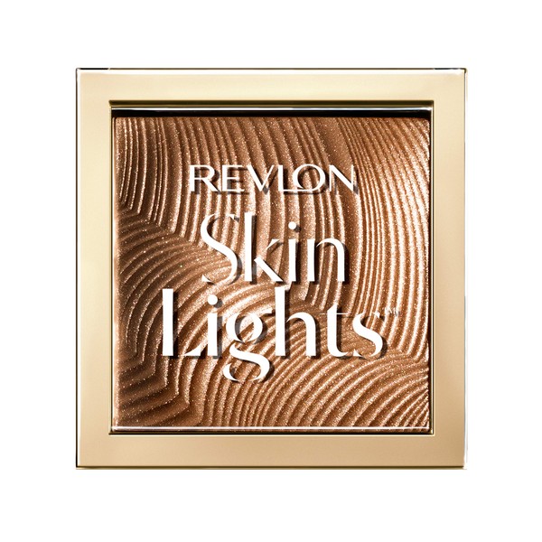 Revlon Skinlights Prismatic Powder Bronzer, Translucent-to-Buildable Coverage, Gilded Glimmer (120), 0.28 Oz
