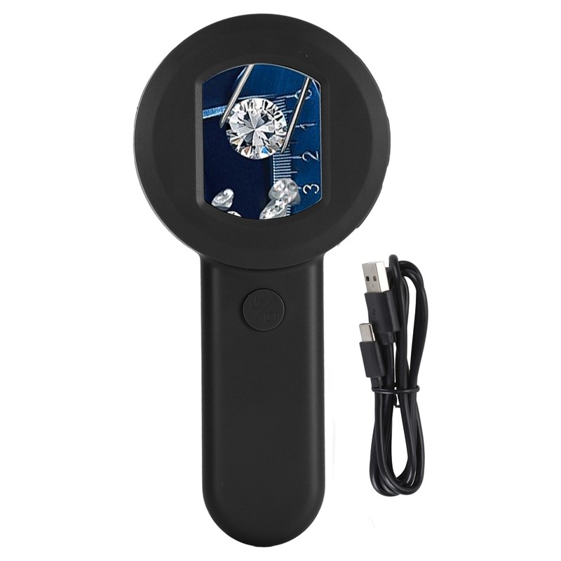Handheld Digital Microscope 16MP 2.0in Screen 8LED 500mAH Battery Magnifier