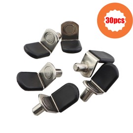 ZQIY 30PCS Shelf Support Nails Diameter 6mm Metal Shelf Pin Anti Slip Board Holder Pegs Suitable for Cabinet/Bookshelves/Furniture/Wardrobes