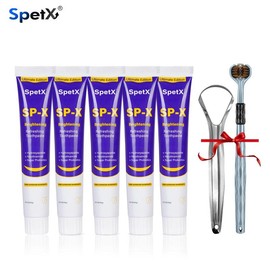 ​SpetX SP-X  Toothpaste | Hydroxyapatite + Niacinamide PRO + Probiotics | 300% Enamel Repair & Microbial Balance | Vegan, Coffee Stain Defense:_[Buy 5 Get 2 Free Special] 5pcs