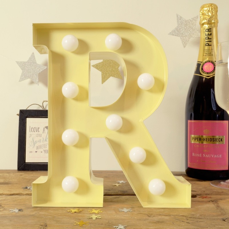 GiggleBeaver Carnival Letter Lights - Vanilla (Letter R) Christmas Xmas