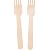 20 Wooden Forks Length 16.5 cm Birch Be Green