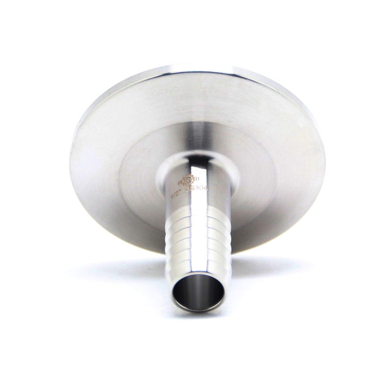 QiiMii 1.5" Tri Clamp to 1/2" Sanitary Hose Barbed Adapter