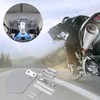 Justech Motorcycle Wind Deflector Motorcycle Windscreen Adjustable Clip On Windshield