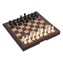 Genérico Ajedrez Magnético, Ajedrez Plegable con Tablero de Chess, Tablero de Ajedrez Profesional, 2 Jugadores, Para todas las edades