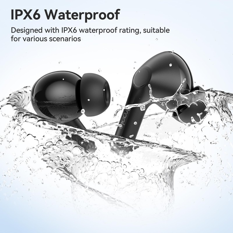 Bluetooth Headphones, Bluetooth 5.4 Headphones for iOS & Android, 40
