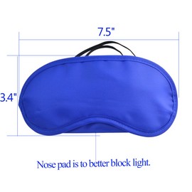 Wobe 30 pcs Colorful Eye Mask Cover Sleep Mask with Nose Pad and Elastic Straps Comfortable Lightweight Blindfold Eyeshade Eyepatch for Kids Women Men for Travel Sleep or Party Supplies Game 15 Color
