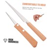NOLITOY 2Pieces Wooden Handle Fettling Cutter for Sculpting Pottery Multi