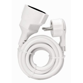 Kopp 143502087 Extension with Schuko Plug, white, 143502087