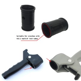 DeaHea 4 Pack Stand Assist Cane Handle Rubber Bushings Replacement Non-Slip Sleeve Inserts Bushing for Adjustable Walking Cane Second Handle Foldable Handle Self Standing Aids Walking Canes Handle