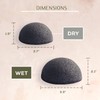 CSM Organic Konjac Sponges 3-Pack for Gentle Exfoliating - Facial