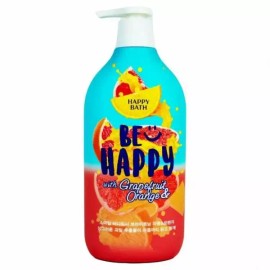 Happybath 자몽 스마일 바디워시 해피바스 오렌지 앤 900g Grapefruit Smile Body Wash Happy Bath Orange & 900g