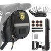 Bicycle Saddle Bag with Bicycle Pump and Bicycle Repair Set,