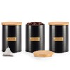 EHC Set of 3 Tea, Coffee & Sugar Airtight Kitchen